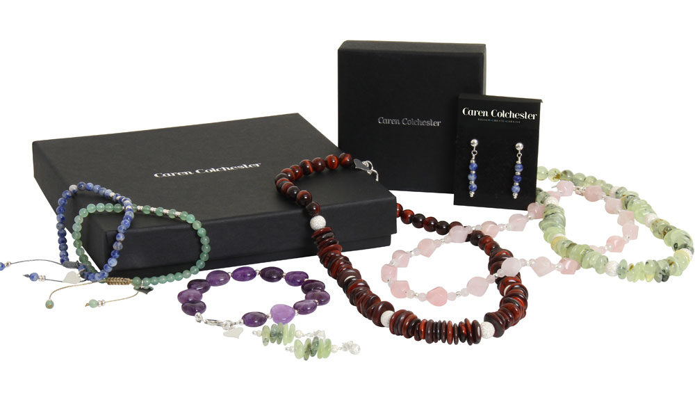 Caren Colchester Handmade Jewellery Collections are hand wrapped and gift boxed